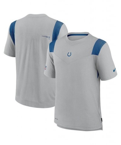 Men's Gray Indianapolis Colts Sideline Player Uv Performance T-shirt $37.09 T-Shirts