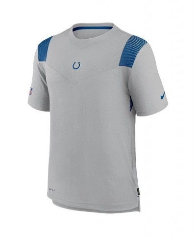 Men's Gray Indianapolis Colts Sideline Player Uv Performance T-shirt $37.09 T-Shirts