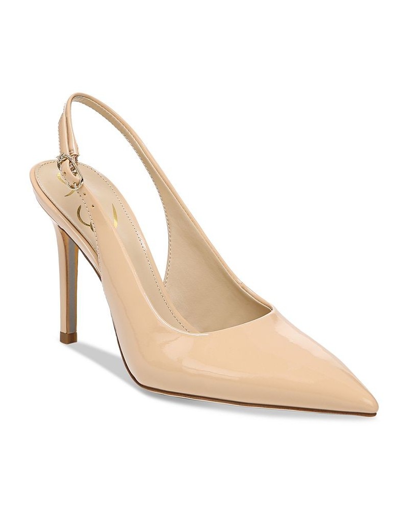 Women's Hazel Slingback Pumps PD02 $72.00 Shoes