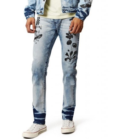 Men's Big and Tall Reach Skinny Denim Jeans Blue $33.12 Jeans