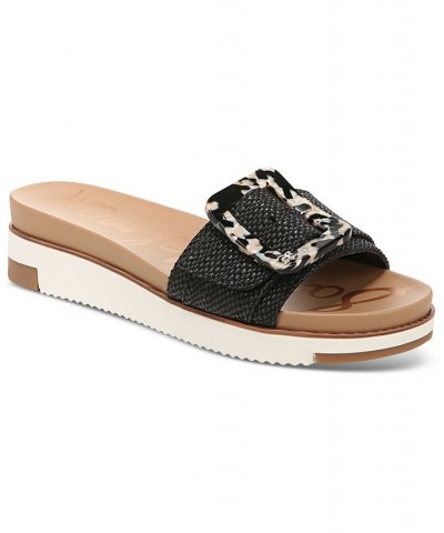 Women's Ariane Platform Buckle Slide Sandals PD07 $57.20 Shoes