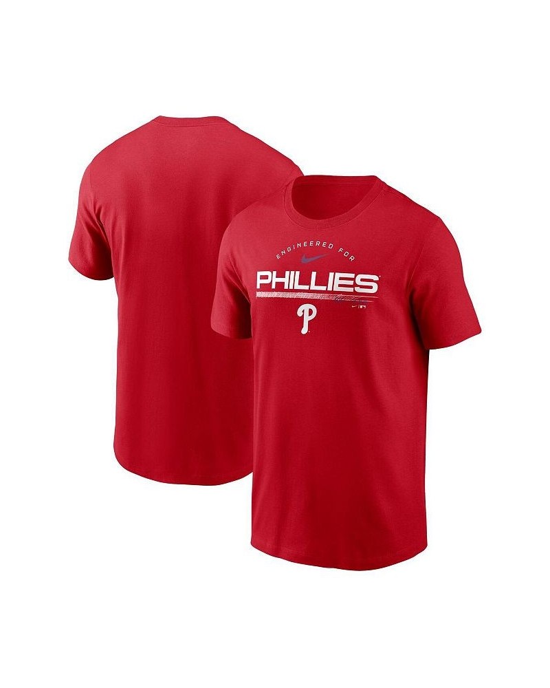 Men's Red Philadelphia Phillies Team Engineered Performance T-shirt $23.00 T-Shirts