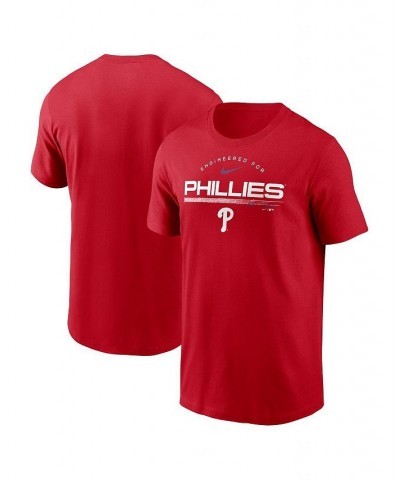 Men's Red Philadelphia Phillies Team Engineered Performance T-shirt $23.00 T-Shirts