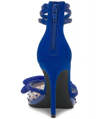 Women's Laynea Translucent Pointed-Toe Pumps Blue $38.33 Shoes