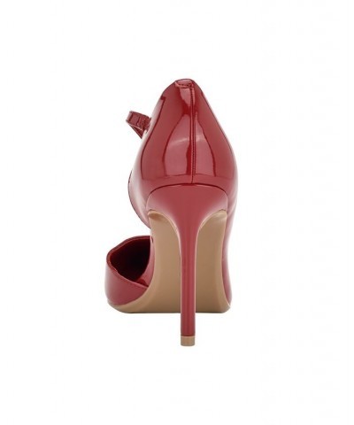 Women's Drama Pointy Toe Stiletto Dress Pumps Red $21.97 Shoes