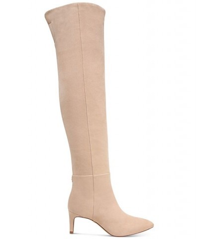 Women's Ursula Mid-Heel Over-The-Knee Dress Boots Gray $89.30 Shoes