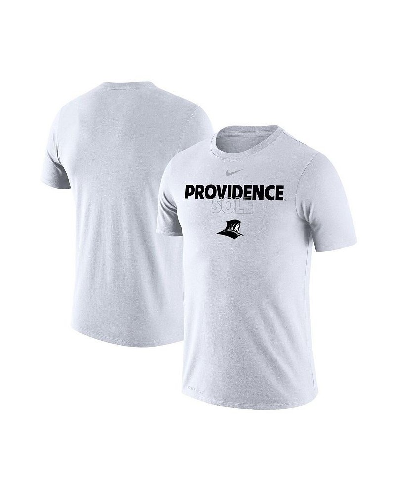 Men's White Providence Friars On Court Bench T-shirt $20.25 T-Shirts