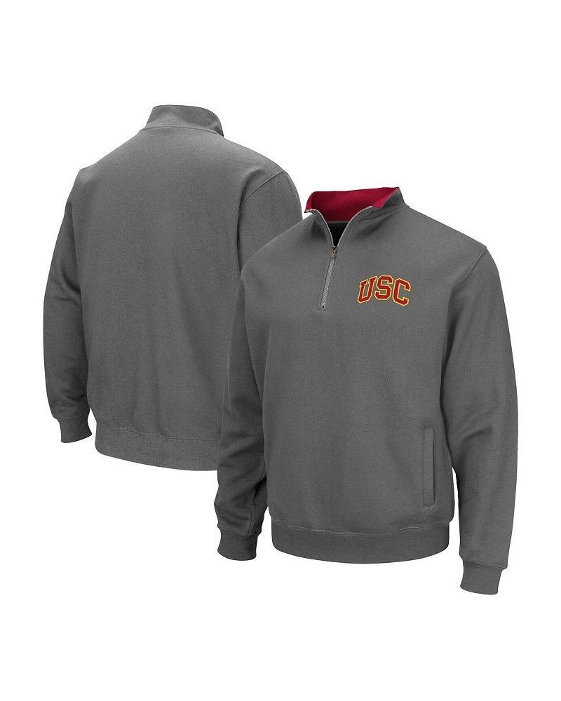 Men's Charcoal USC Trojans Tortugas Quarter-Zip Sweatshirt $29.40 Sweatshirt