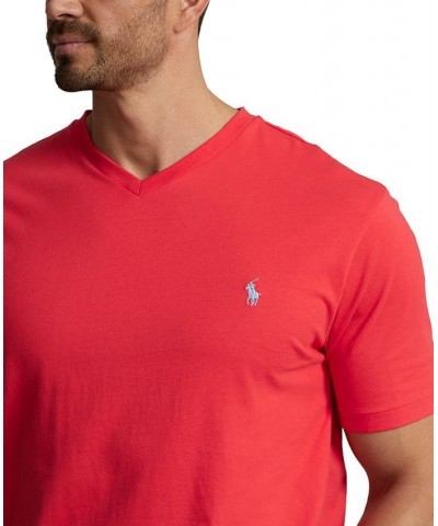 Men's Big & Tall Jersey V-Neck T-Shirt Red $29.90 T-Shirts