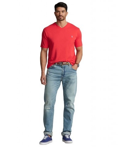 Men's Big & Tall Jersey V-Neck T-Shirt Red $29.90 T-Shirts