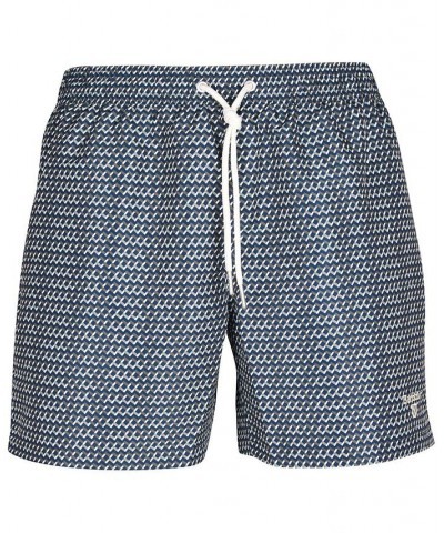 Diamond Geo Swim Short Blue $36.00 Swimsuits