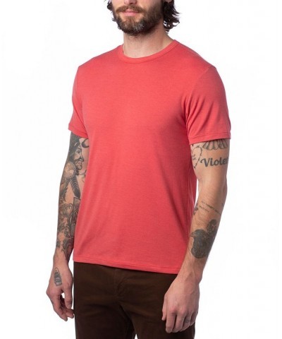 Men's Modal Tri-Blend Crewneck T-shirt Faded Red $17.63 T-Shirts