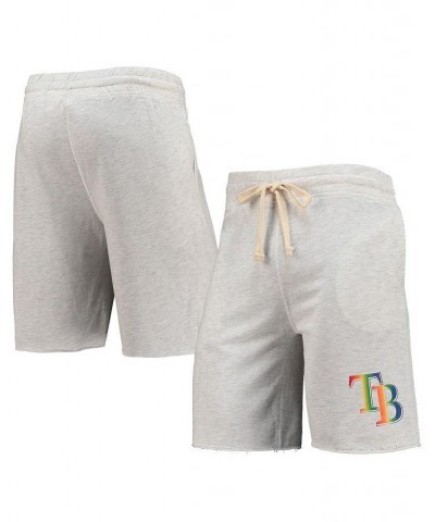 Men's Oatmeal Tampa Bay Rays Mainstream Logo Terry Tri-Blend Shorts $31.34 Shorts