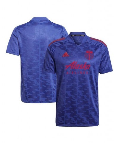 Men's Blue Portland Timbers 2022 Primeblue Replica Jersey $40.00 Jersey