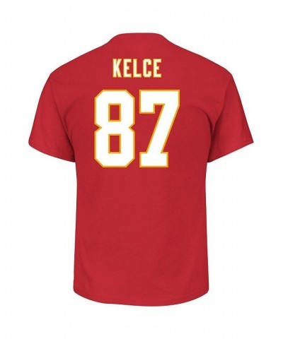 Men's Travis Kelce Red Kansas City Chiefs Super Bowl LVII Big and Tall Name and Number T-shirt $31.34 T-Shirts