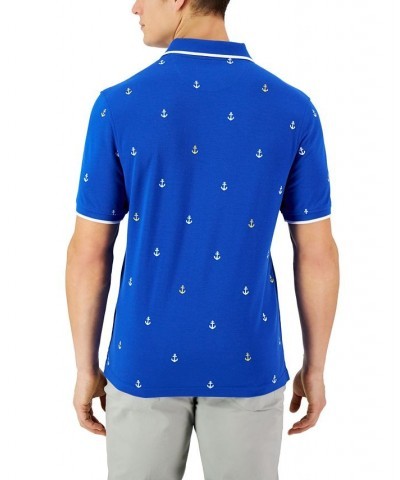 Men's Easy Anchor Polo Blue $16.09 Polo Shirts