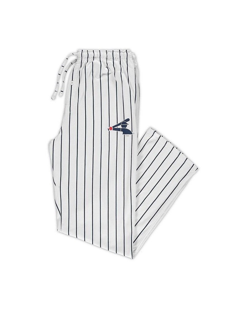 Men's White, Black Chicago White Sox Big and Tall Pinstripe Sleep Pants $24.60 Pajama