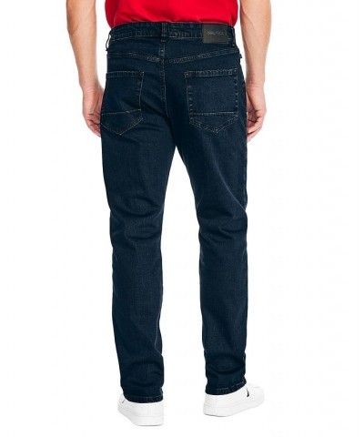 Men's Vintage Straight-Fit Stretch Denim 5-Pocket Jeans Black Lagoon $30.80 Jeans