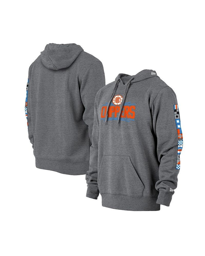 Men's Gray LA Clippers 2021/22 City Edition Pullover Hoodie $27.28 Sweatshirt