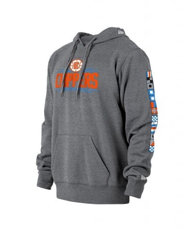 Men's Gray LA Clippers 2021/22 City Edition Pullover Hoodie $27.28 Sweatshirt