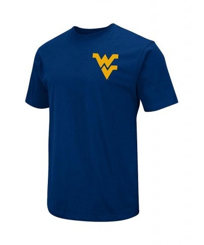 Men's Navy West Virginia Mountaineers Baseball On-Deck 2-Hit T-shirt $20.00 T-Shirts