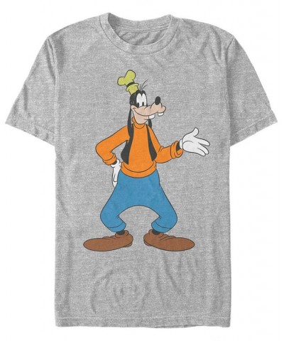 Men's Traditional Goofy Short Sleeve T-Shirt Gray $15.40 T-Shirts