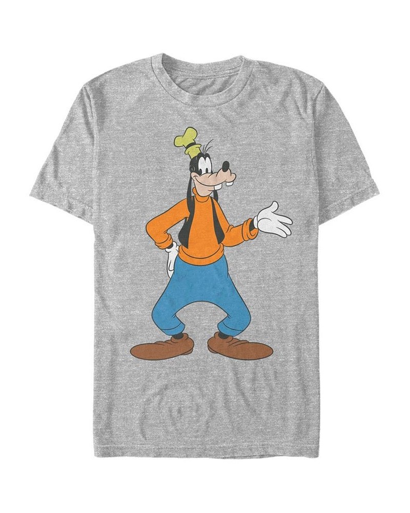 Men's Traditional Goofy Short Sleeve T-Shirt Gray $15.40 T-Shirts