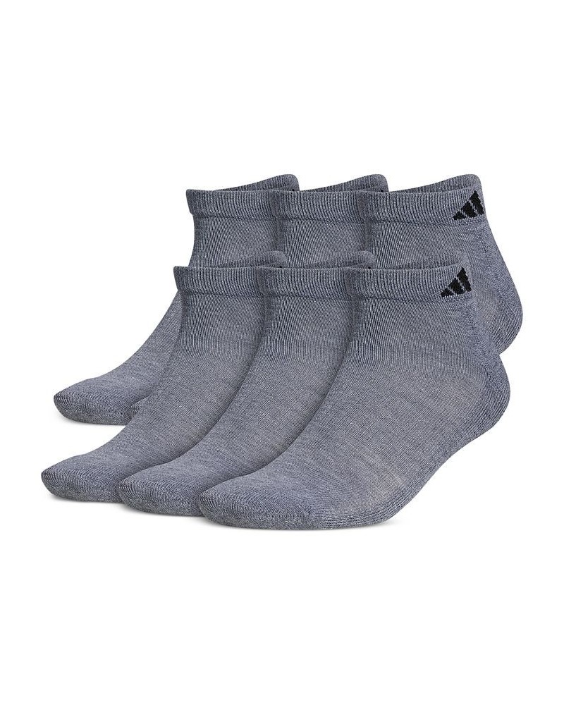 Men's Cushioned Athletic 6-Pack Low Cut Socks Gray $13.19 Socks