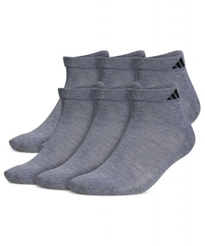 Men's Cushioned Athletic 6-Pack Low Cut Socks Gray $13.19 Socks