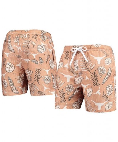 Men's Texas Orange Texas Longhorns Vintage-Like Floral Swim Trunks $33.60 Swimsuits