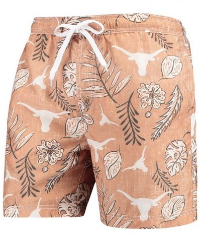 Men's Texas Orange Texas Longhorns Vintage-Like Floral Swim Trunks $33.60 Swimsuits