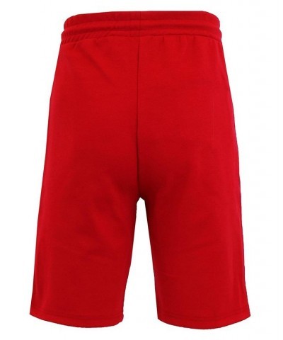 Men's Slim Fit Tech Fleece Performance Active Jogger Shorts Red $18.36 Shorts