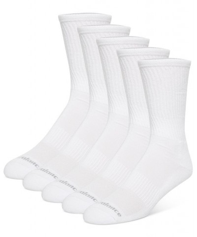 Men's 5-Pk. Athletic Crew Socks White $13.10 Socks