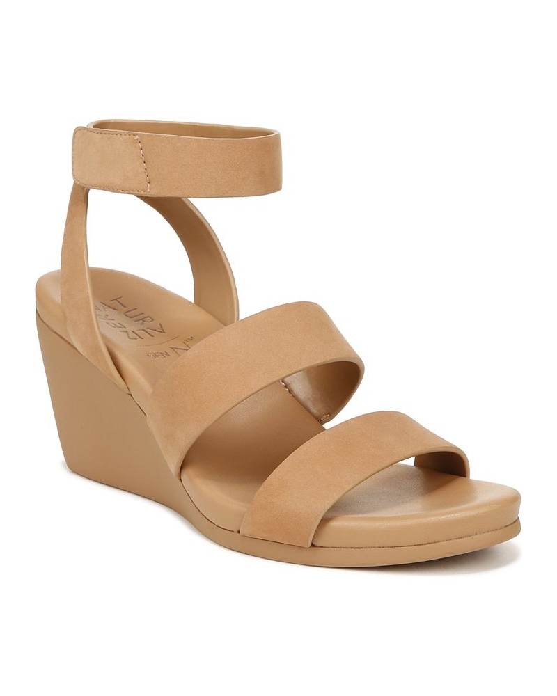 Genn-Ignite Wedge Sandals Brown $63.70 Shoes