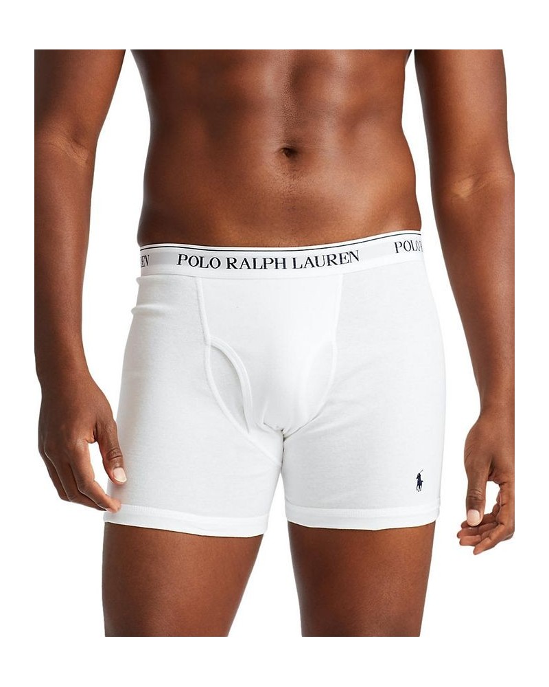 Men's 3-Pk. Classic Cotton Boxer Briefs White $33.00 Underwear