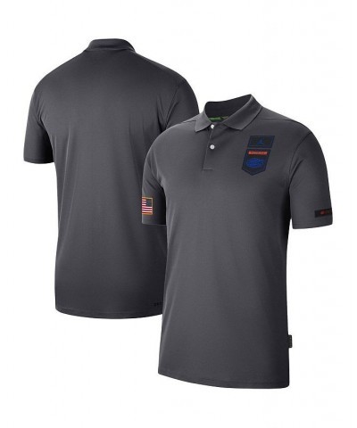 Men's Brand Anthracite Florida Gators Victory Military-Inspired Appreciation Performance Polo Shirt $35.10 Polo Shirts