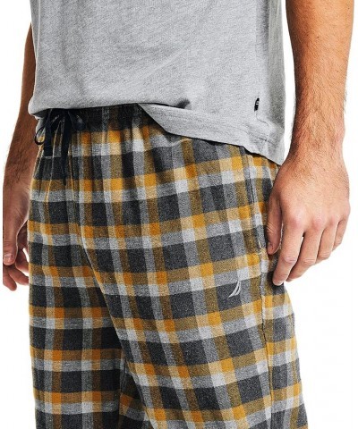 Men's 2-Pc. Classic-Fit Solid T-Shirt & Plaid Flannel Pajama Pants Set Gray $19.22 Pajama