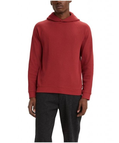 Men's Seasonal Relaxed Fit Hooded Thermal T-shirt Red $21.04 T-Shirts