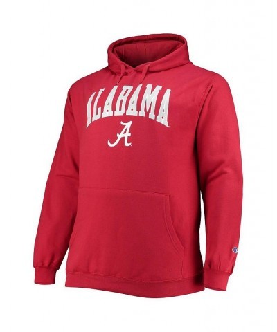 Men's Crimson Alabama Crimson Tide Big and Tall Arch Over Logo Powerblend Pullover Hoodie $31.50 Sweatshirt