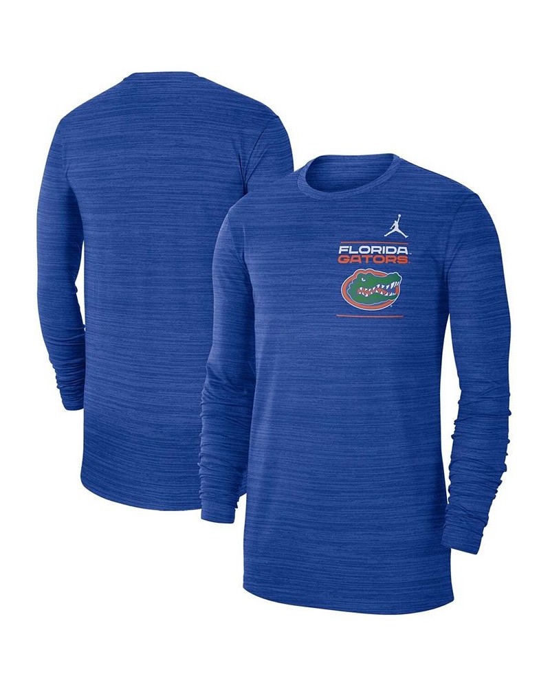 Men's Royal Florida Gators 2021 Sideline Velocity Space-Dye Performance Long Sleeve T-shirt $19.60 T-Shirts