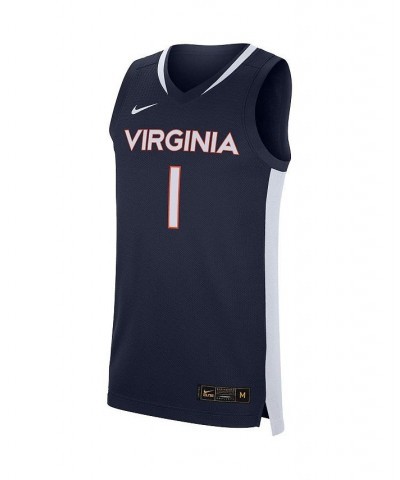 Men's 1 Navy Virginia Cavaliers Replica Basketball Jersey $28.38 Jersey