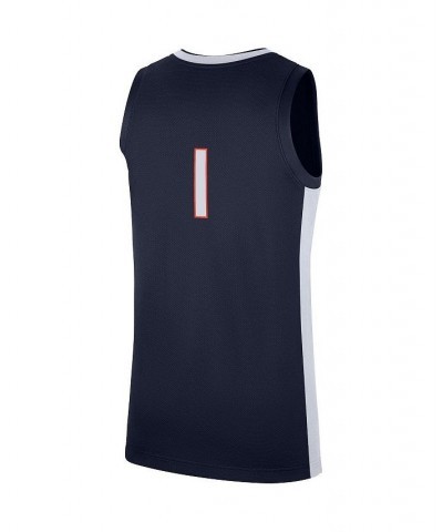 Men's 1 Navy Virginia Cavaliers Replica Basketball Jersey $28.38 Jersey