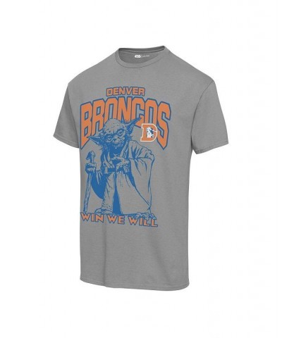 Men's Graphite Denver Broncos Disney Star Wars Yoda Win We Will T-shirt $19.07 T-Shirts