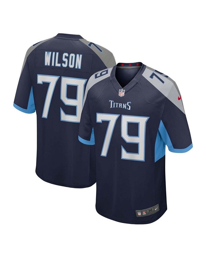 Men's Isaiah Wilson Navy Tennessee Titans Game Jersey $49.00 Jersey