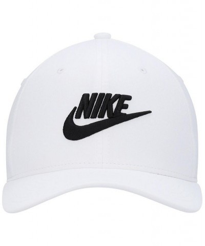 Men's White Classic99 Futura Swoosh Performance Flex Hat $19.71 Hats