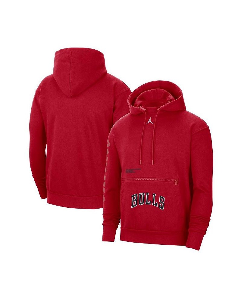 Men's Brand Red Chicago Bulls Courtside Statement Edition Pullover Hoodie $44.65 Sweatshirt