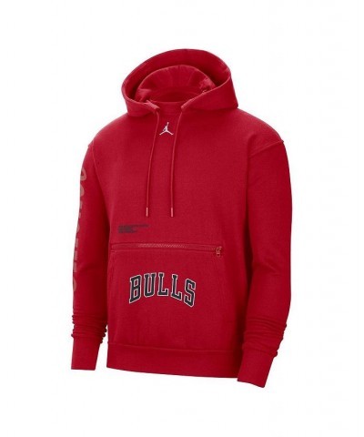 Men's Brand Red Chicago Bulls Courtside Statement Edition Pullover Hoodie $44.65 Sweatshirt