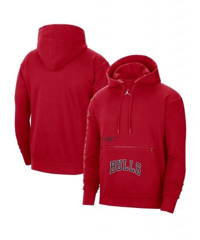 Men's Brand Red Chicago Bulls Courtside Statement Edition Pullover Hoodie $44.65 Sweatshirt