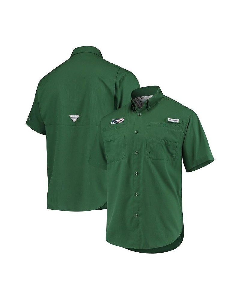 Men's Green Oakland Athletics Americana Tamiami Omni-Shade Button-Down Shirt $45.89 Shirts