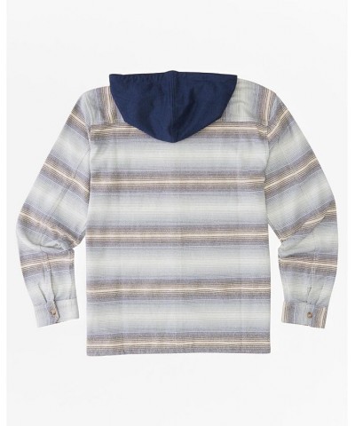 Men's Baja Flannel Long Sleeve Shirt Blue $15.55 Shirts